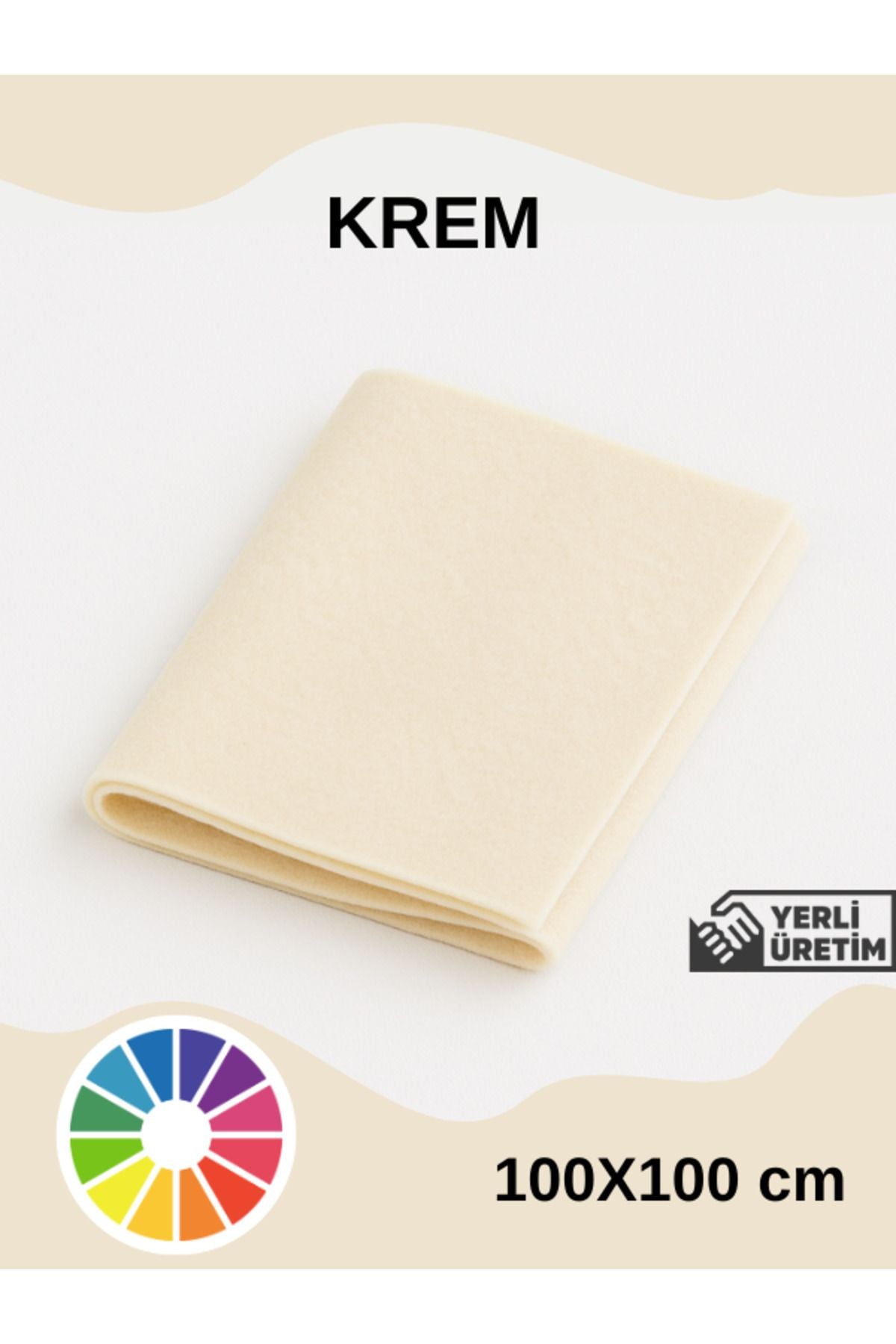 Anında Kapımda | Metrelik İnce Keçe Kumaş 1 mm – 100x100 cm Renkli El İşi, Hobi, Aktivite, Parti ve Dekoratif Keçe Kumaşı