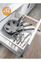 Anında Kapımda | 12’li Tava, Tencere ve Borcam Koruyucu Çizdirmez Elyaf Keçe 30x30