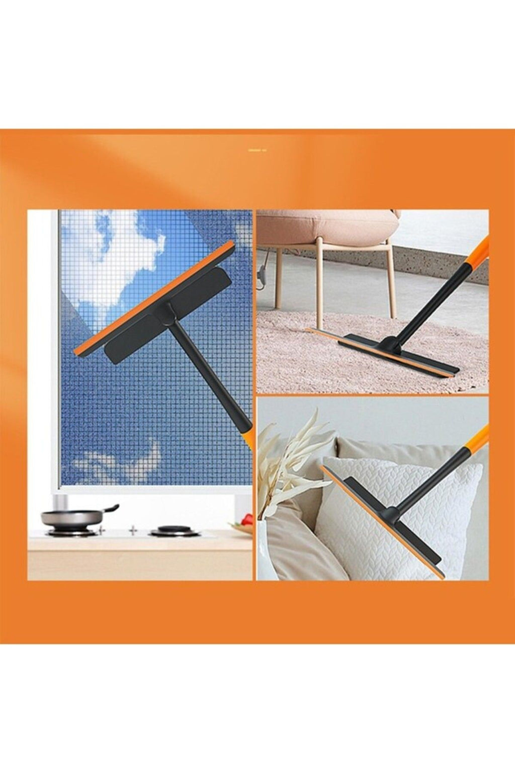 Anında Kapımda | 360 Derece Pencere Temizleyici 3’lü Set – Mop, Çekpas ve Pratik Cam Temizlik Aracı