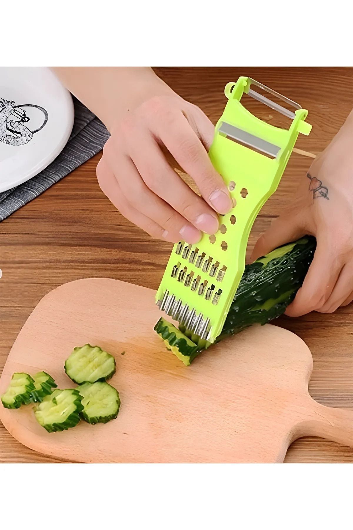 Anında Kapımda | Çok Fonksiyonlu Rende ve Soyacak – Sebze Meyve Doğrayıcı, Jülyen ve Dilimleyici