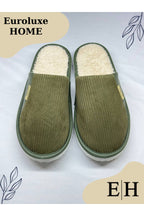 Anında Kapımda | Unisex Kadife Deri Detaylı EVA Taban Ev Terliği – Rahat, Hafif ve Şık Tasarım