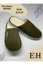 Anında Kapımda | Unisex Kadife Deri Detaylı EVA Taban Ev Terliği – Rahat, Hafif ve Şık Tasarım