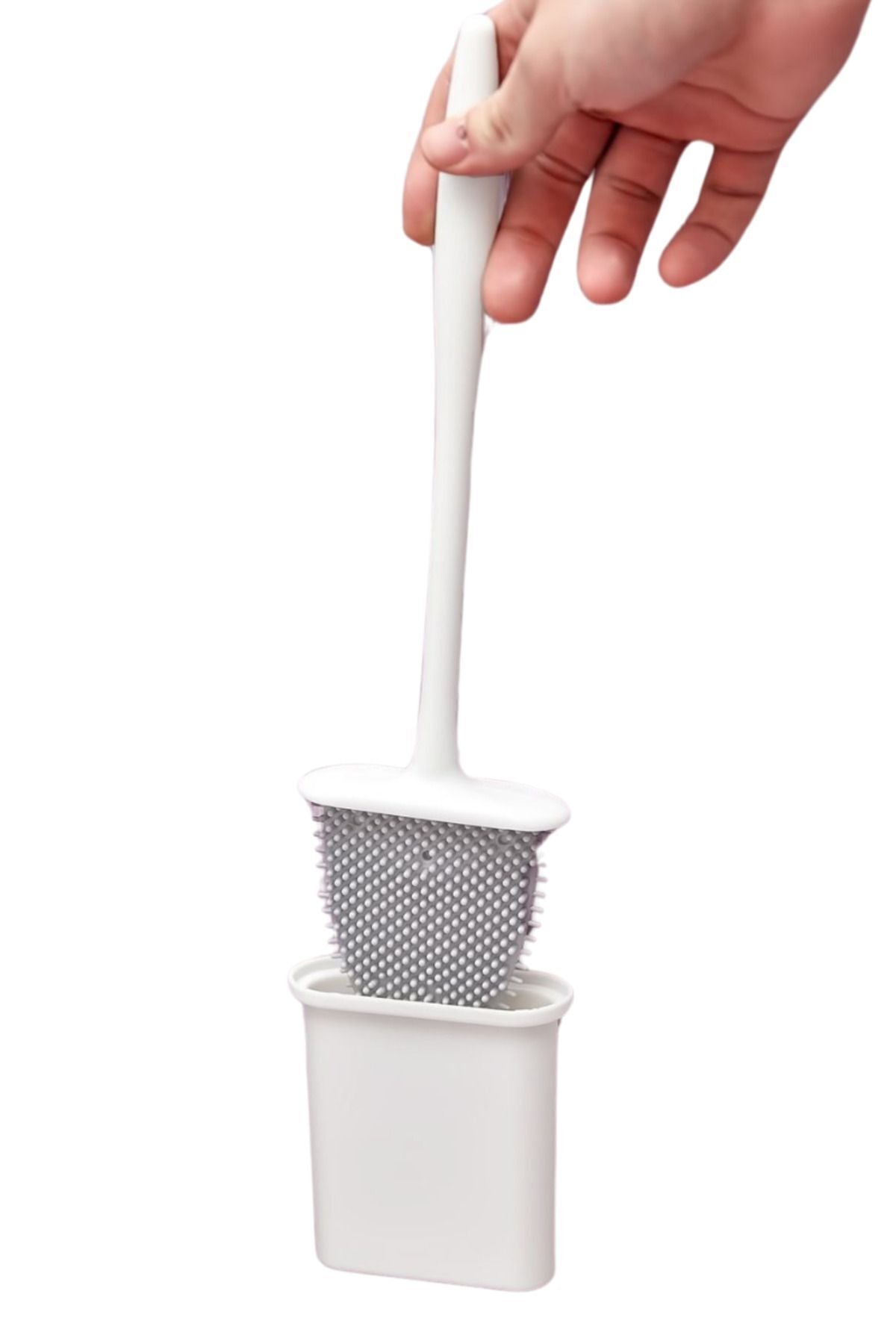 Anında Kapımda | Silikon Tuvalet Fırçası Seti – Bükülebilir, Pratik WC ve Klozet Temizlik Fırçası