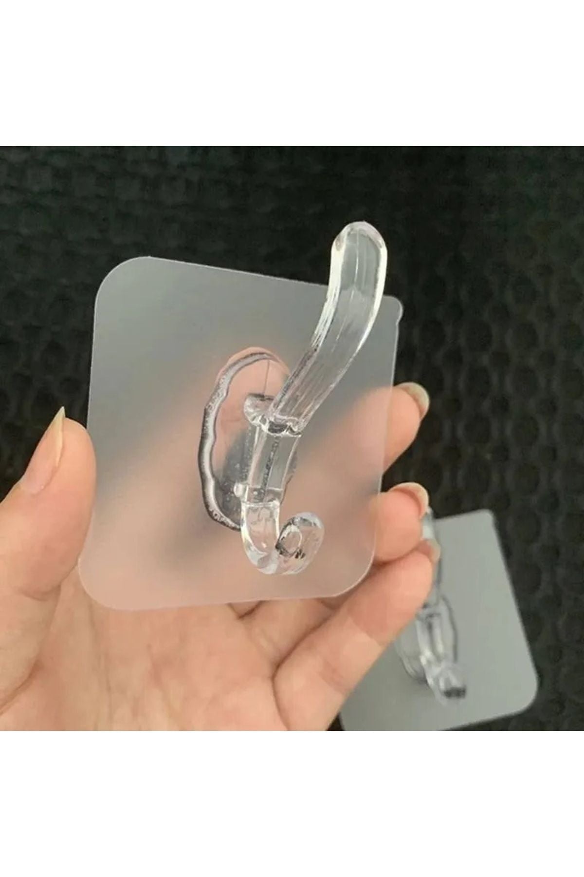 Anında Kapımda | 1’li Kendinden Yapışkanlı Güçlü Silikon Şeffaf Askılık Kapı Arkası Duvar Banyo Mutfak Askı