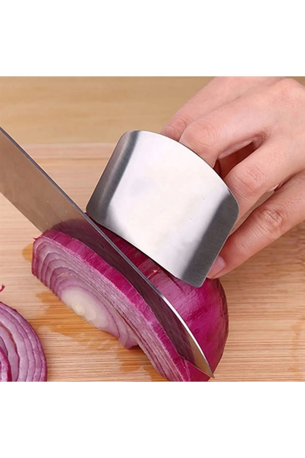 Anında Kapımda | Parmak Koruyucu Sebze-Meyve Doğrama Aparatı – Güvenli Dilimleme Aparatı