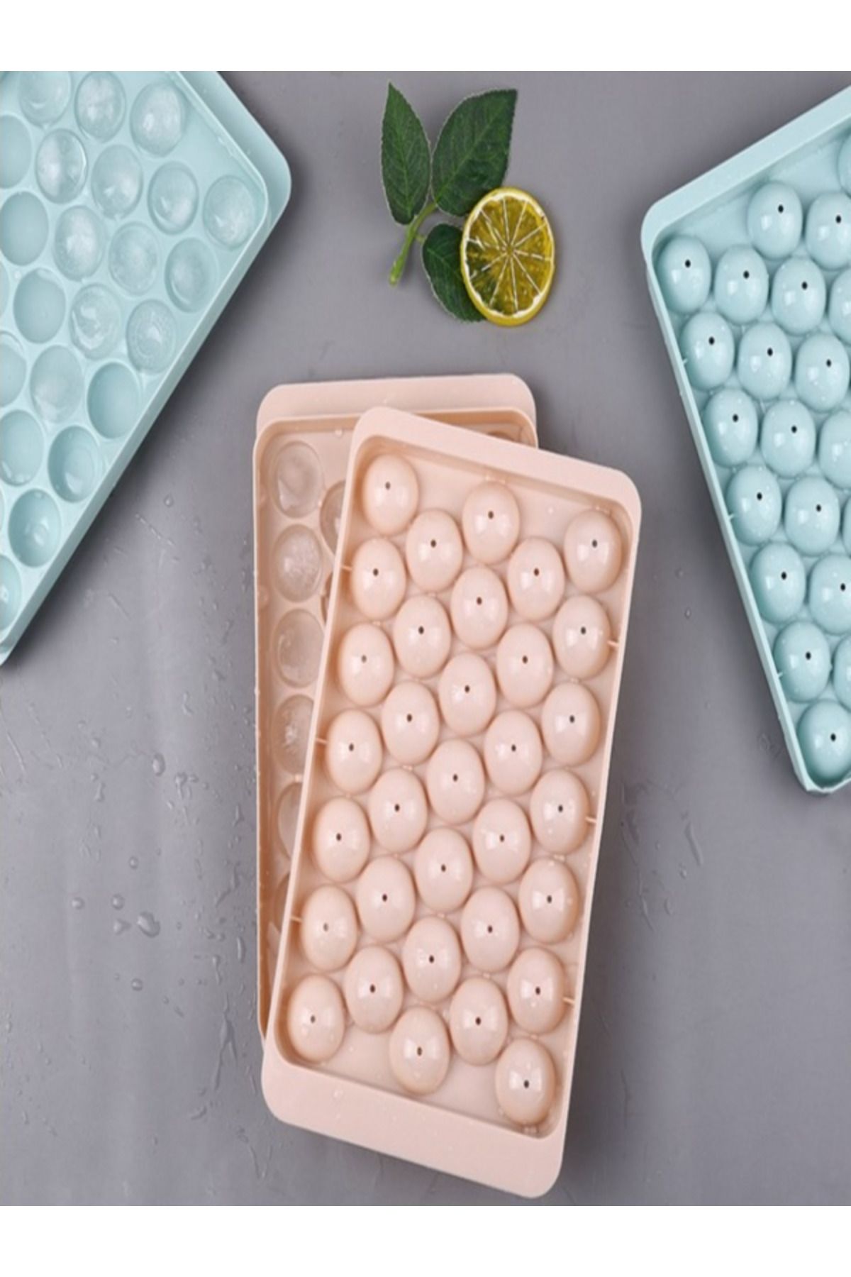 Anında Kapımda | 33’lü Küre Yuvarlak Buz Kalıbı – Pratik ve Şık Küre Buzluk ile İçecek Topları