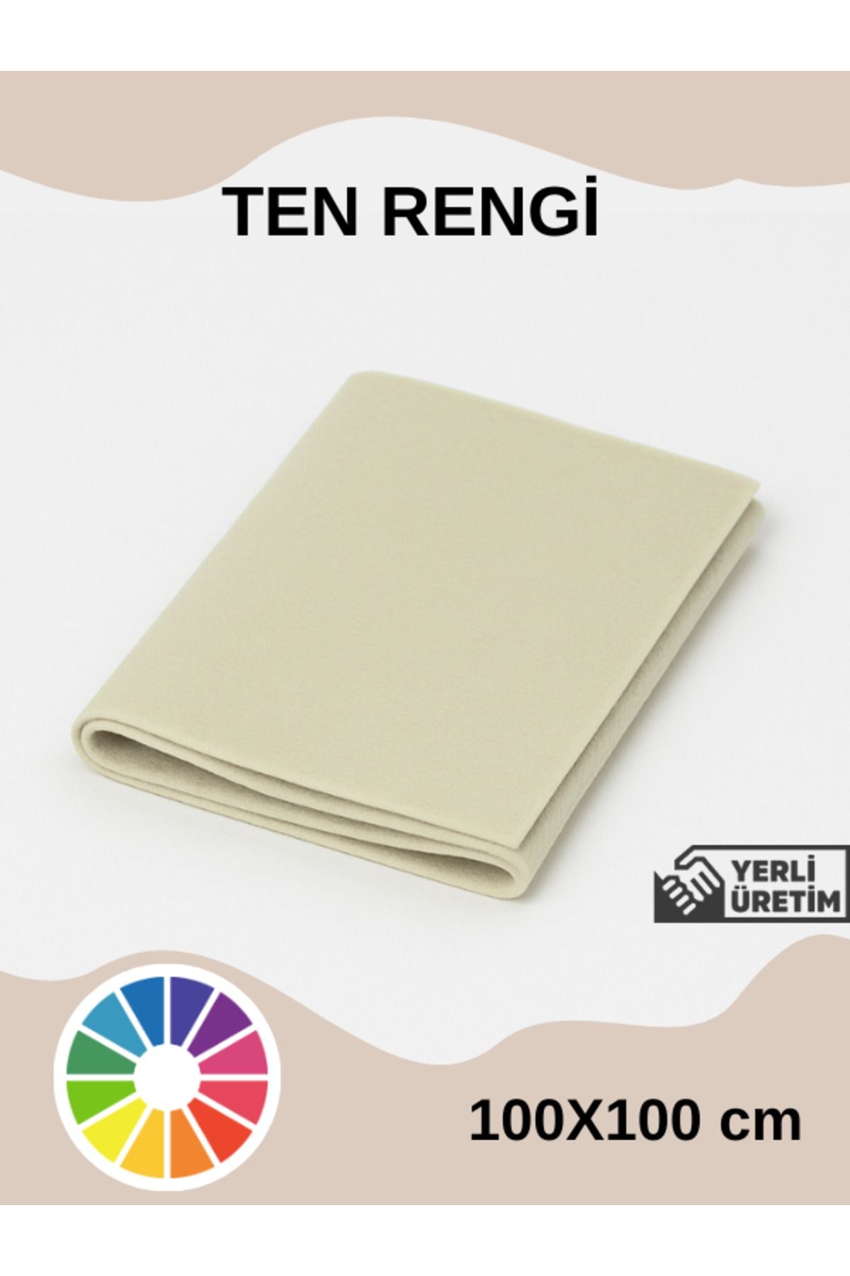 Anında Kapımda | Metrelik İnce Keçe Kumaş 1 mm – 100x100 cm Renkli El İşi, Hobi, Aktivite, Parti ve Dekoratif Keçe Kumaşı