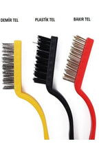 Anında Kapımda | 3’lü Tel Fırça Seti – Aspiratör, Ocak, Banyo, Musluk, Duşakabin, Lavabo ve Fırın Temizlik Fırçası