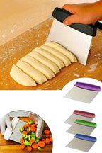 Anında Kapımda | Paslanmaz Lüks Çelik Hamur Kesme Aparatı – Çok Amaçlı Spatula ve Kesici