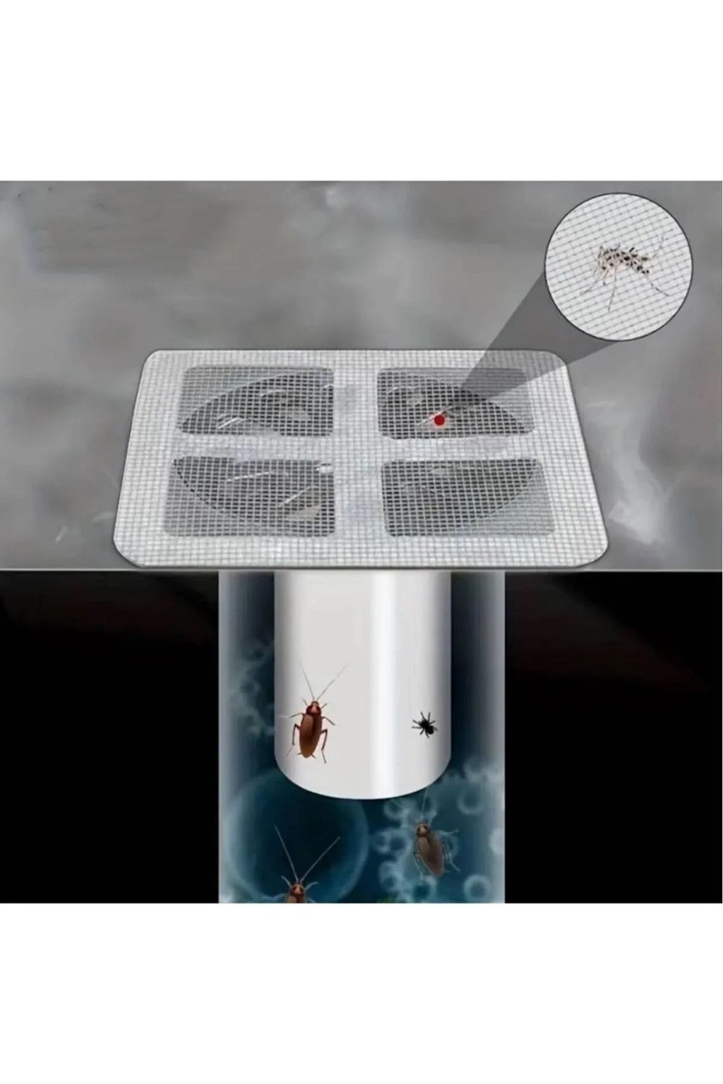 Anında Kapımda | 10’lu Kendinden Yapışkanlı Gider Kapatıcı & Pislik Tutucu Çelik Bant