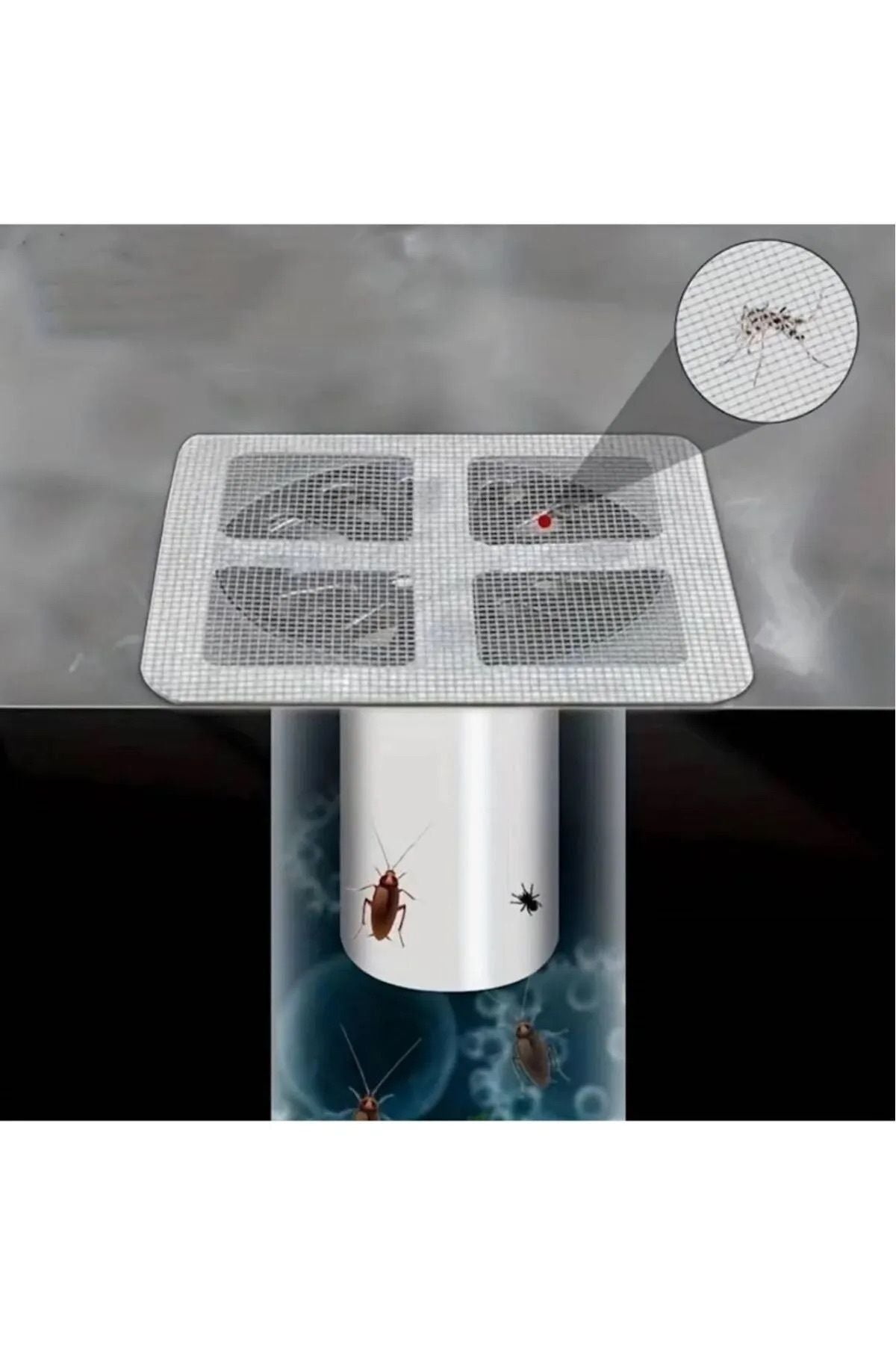 Anında Kapımda | 10’lu Kendinden Yapışkanlı Gider Kapatıcı & Pislik Tutucu Çelik Bant