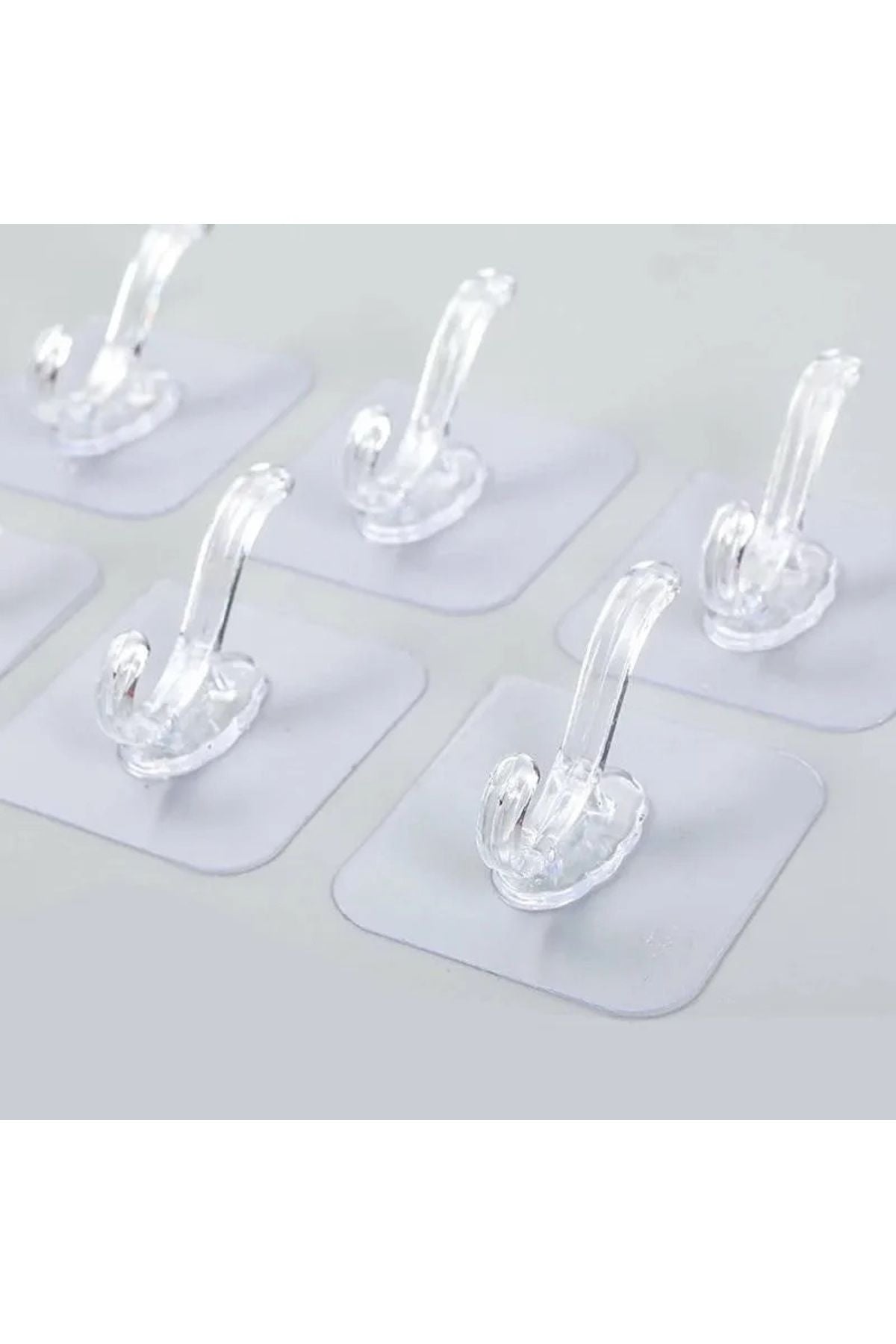 Anında Kapımda | 1’li Kendinden Yapışkanlı Güçlü Silikon Şeffaf Askılık Kapı Arkası Duvar Banyo Mutfak Askı