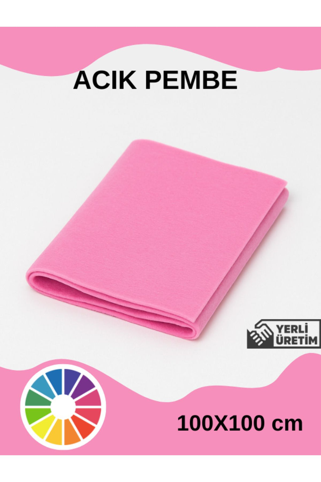 Anında Kapımda | Metrelik İnce Keçe Kumaş 1 mm – 100x100 cm Renkli El İşi, Hobi, Aktivite, Parti ve Dekoratif Keçe Kumaşı