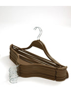 Anında Kapımda | 6 Adet Lüks Ahşap Görünümlü Plastik Elbise Askısı – Kıyafet Düzenleyici Askılık