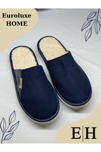 Anında Kapımda | Unisex Kadife Deri Detaylı EVA Taban Ev Terliği – Rahat, Hafif ve Şık Tasarım