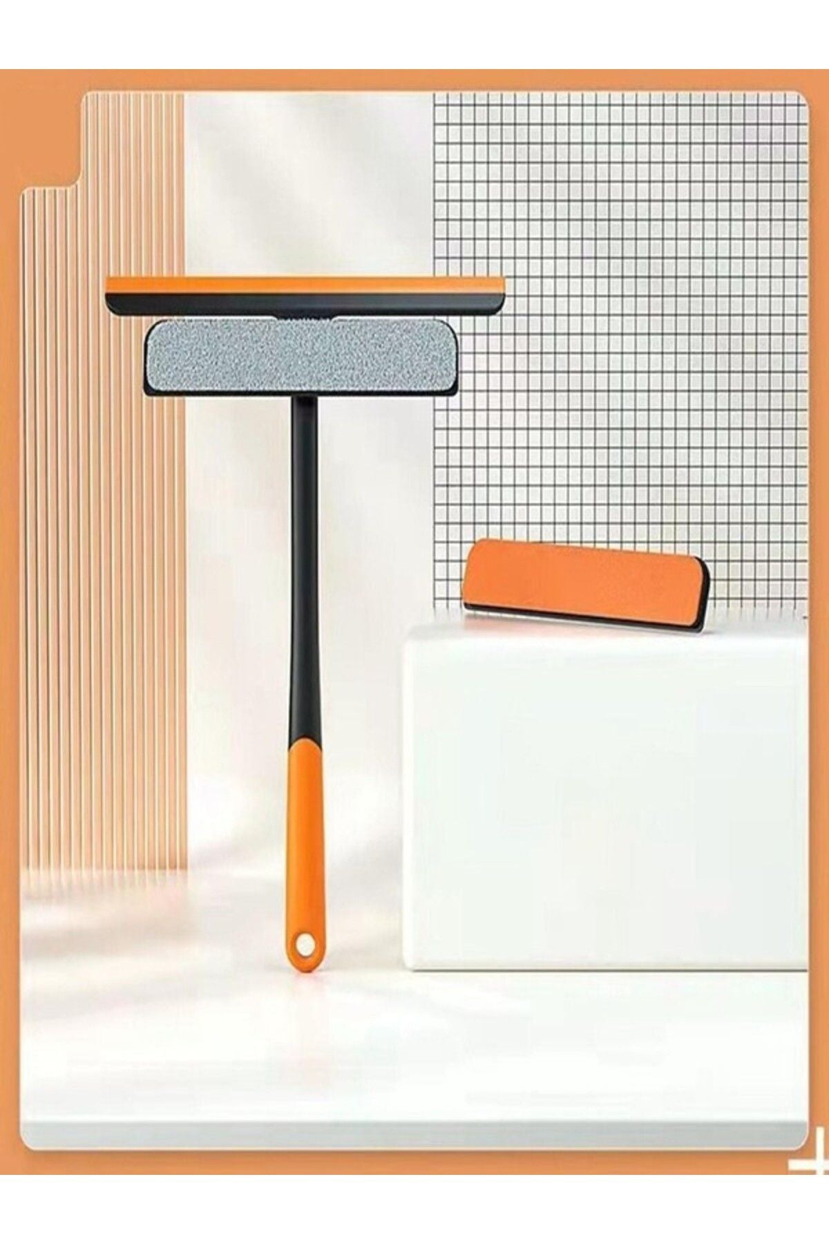 Anında Kapımda | 360 Derece Pencere Temizleyici 3’lü Set – Mop, Çekpas ve Pratik Cam Temizlik Aracı