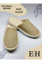 Anında Kapımda | Unisex Kadife Deri Detaylı EVA Taban Ev Terliği – Rahat, Hafif ve Şık Tasarım