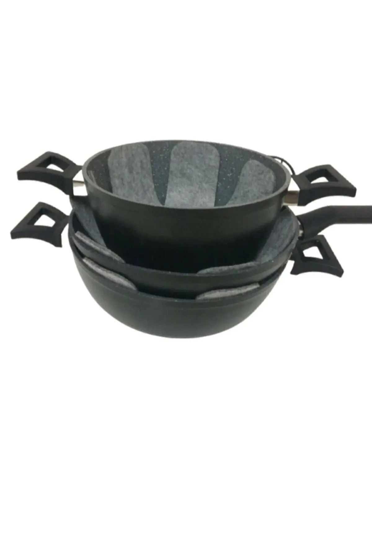 Anında Kapımda | 6’lı Kalın Çizdirmez Tencere, Tava ve Borcam Koruyucu Elyaf Keçe 30x30