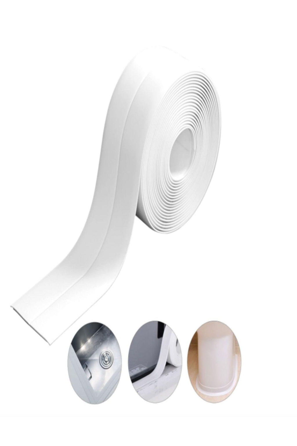 Anında Kapımda | Su Sızdırmaz Lavabo Küvet Ocak Kenar İzolasyon Bandı – Beyaz Tamir ve Koruma Bandı