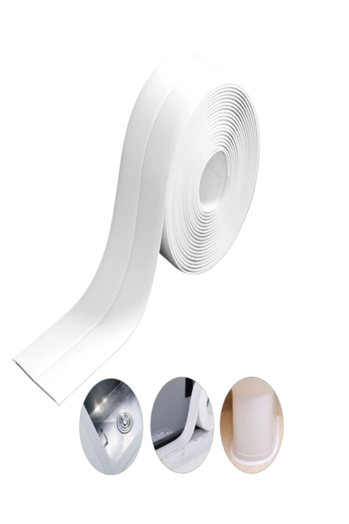 Anında Kapımda | Su Sızdırmaz Lavabo Küvet Ocak Kenar İzolasyon Bandı – Beyaz Tamir ve Koruma Bandı