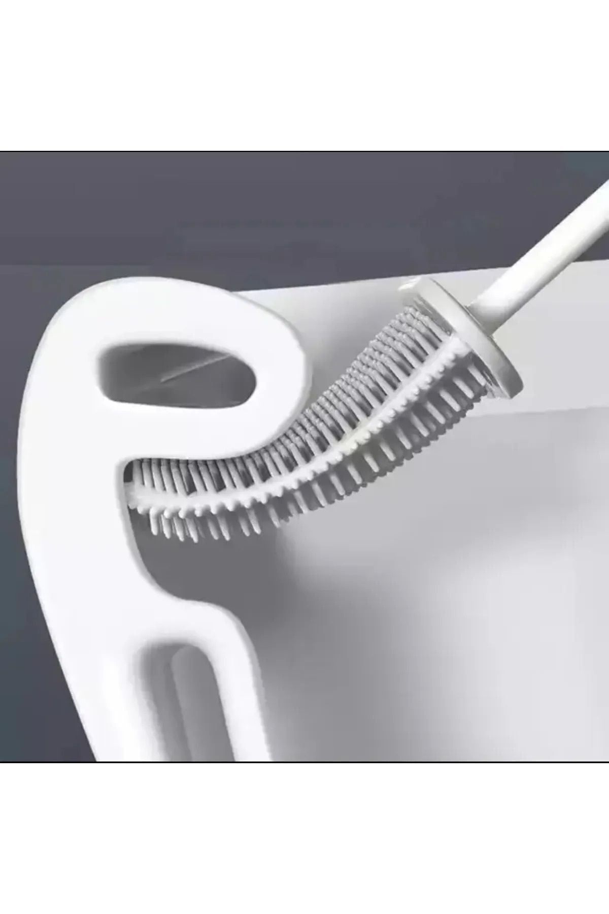 Anında Kapımda | Silikon Tuvalet Fırçası Seti – Bükülebilir, Pratik WC ve Klozet Temizlik Fırçası