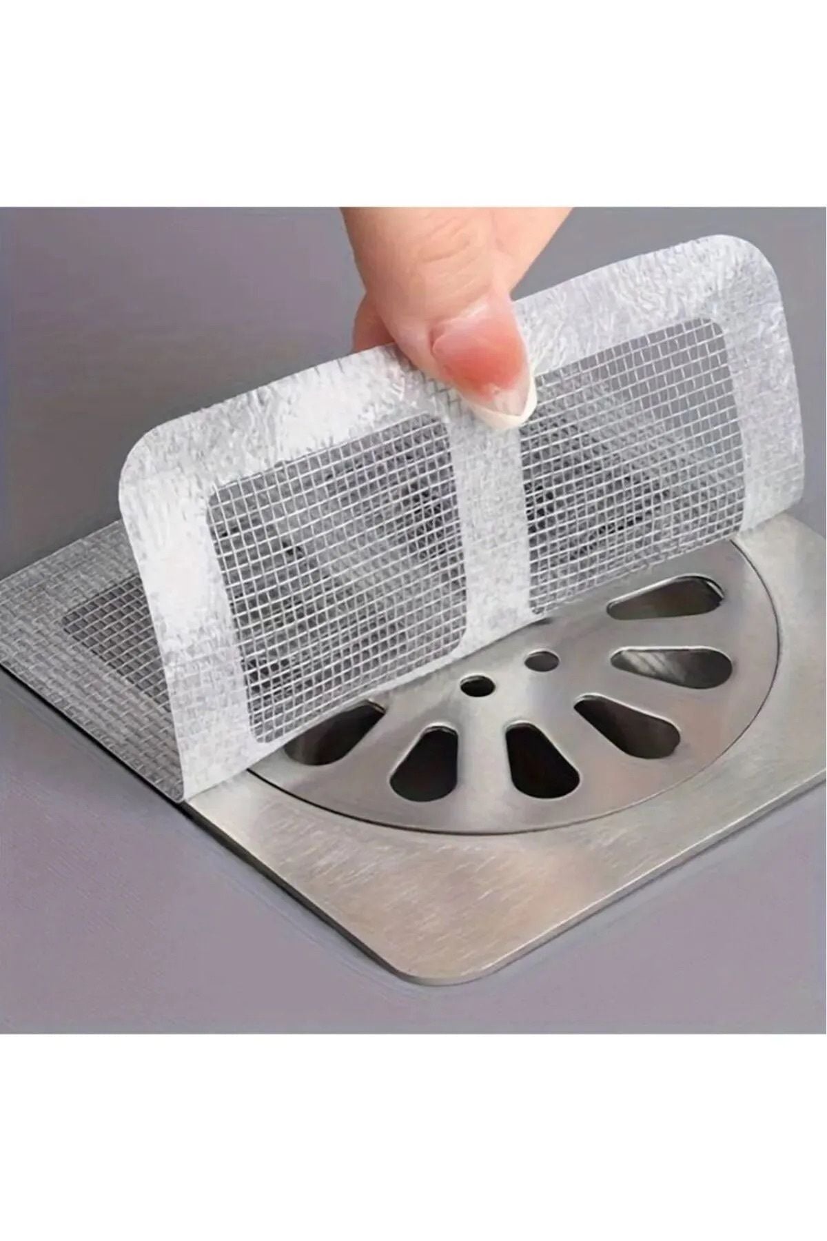 Anında Kapımda | 10’lu Kendinden Yapışkanlı Gider Kapatıcı & Pislik Tutucu Çelik Bant