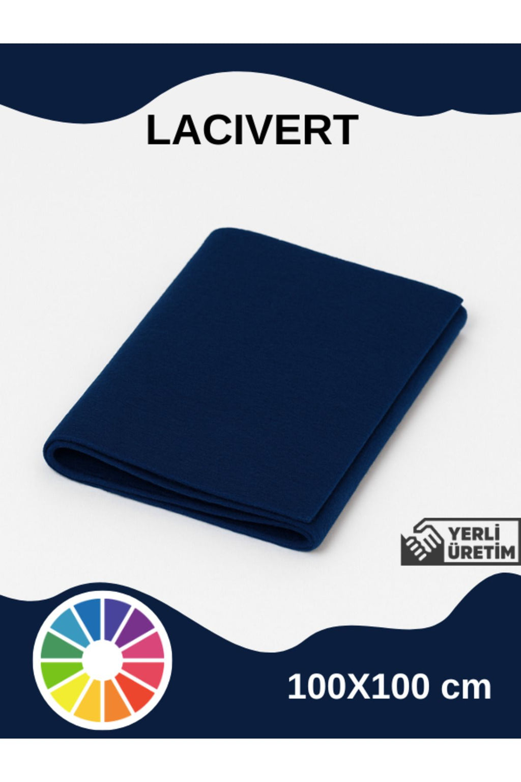 Anında Kapımda | Metrelik İnce Keçe Kumaş 1 mm – 100x100 cm Renkli El İşi, Hobi, Aktivite, Parti ve Dekoratif Keçe Kumaşı