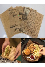 Anında Kapımda | 50’li Vintage Gazete Desenli Yağlı Kağıt – Kendinden Desenli Mutfak Sunum ve Pişirme Kağıdı