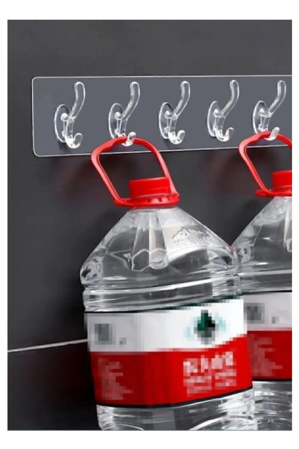 Anında Kapımda | 5’li Kendinden Yapışkanlı Güçlü Silikon Şeffaf Askılık – Kapı Arkası, Mutfak, Banyo, Duvar Askı