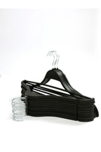 Anında Kapımda | 6 Adet Lüks Ahşap Görünümlü Plastik Elbise Askısı – Kıyafet Düzenleyici Askılık