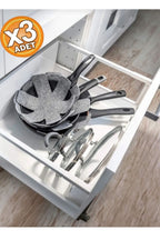 Anında Kapımda | 3’lü Kalın Çizdirmez Tencere, Tava ve Borcam Koruyucu Elyaf Keçe 30x30