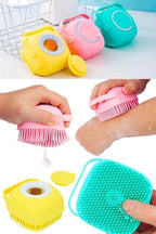 Anında Kapımda | Duş Jeli Hazneli Banyo Lifi Silikon Fırça Kese Çok Amaçlı Vücut Temizleme Peeling Kesesi