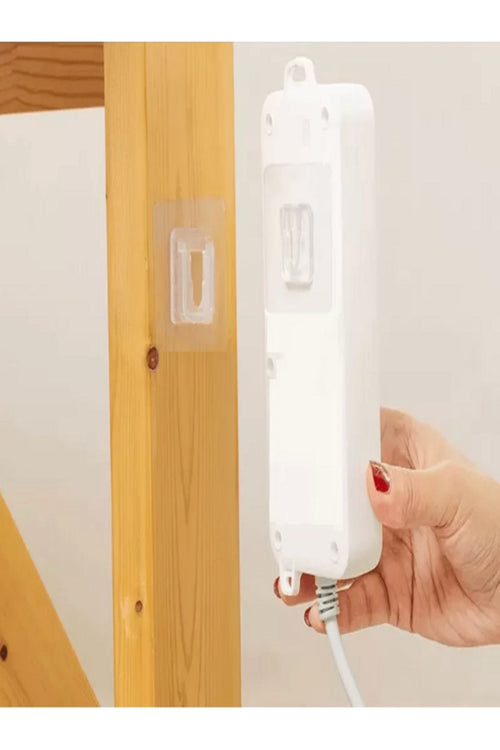 Anında Kapımda | 10 Adet Geçmeli Klips Askı – Yapışkanlı Tablo, Ayna ve Resim Sabitleme Aparatı