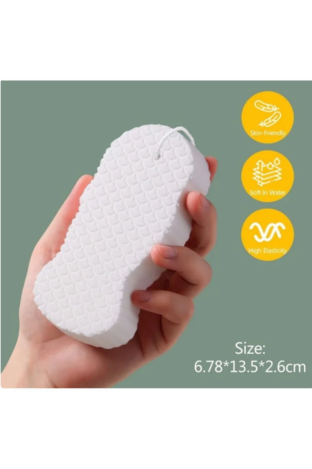 Anında Kapımda | Bebek Banyo Ölü Deri Sökücü Sünger – Yoğun Peeling ve Masaj Duş Süngeri