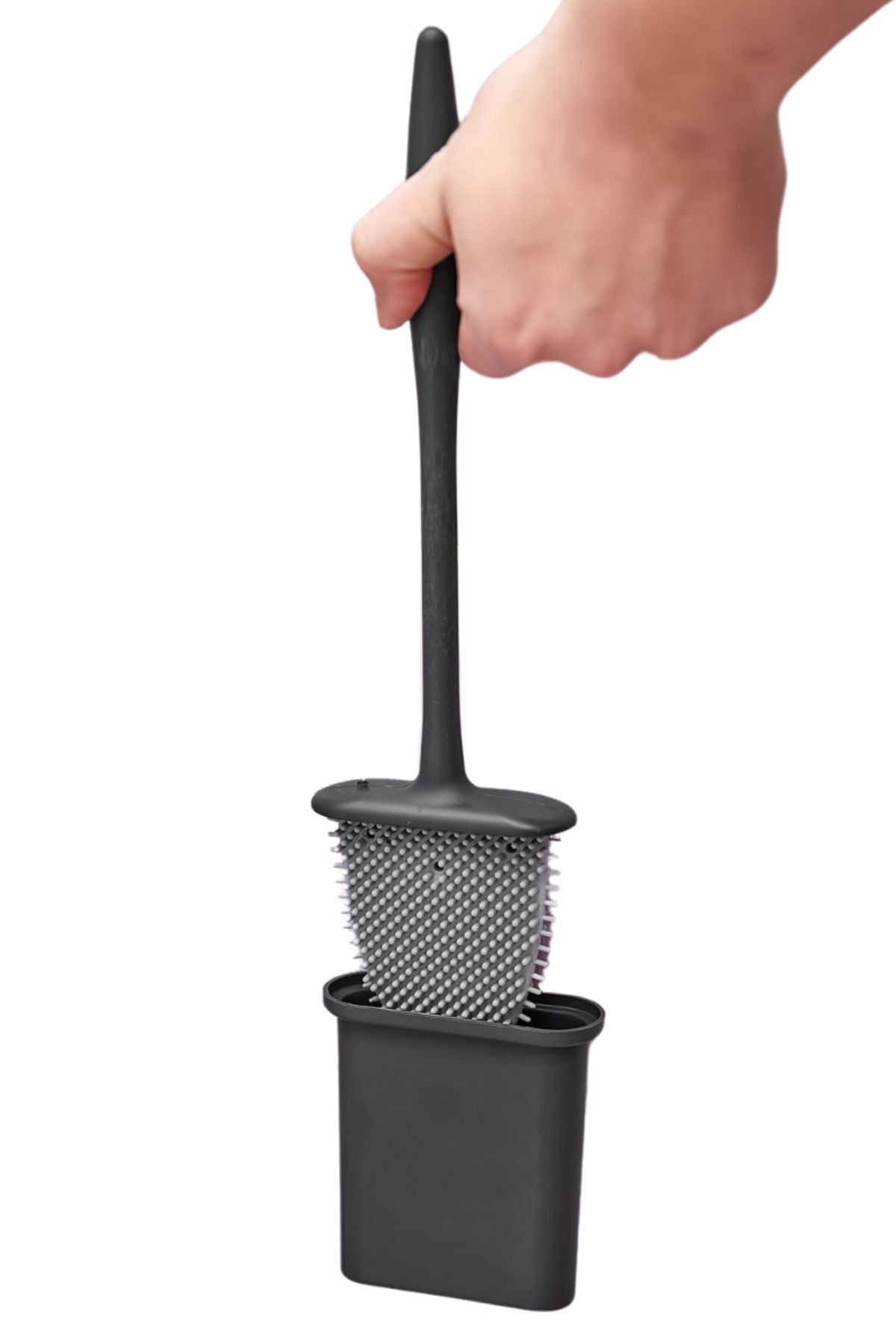 Anında Kapımda | Silikon Tuvalet Fırçası Seti – Bükülebilir, Pratik WC ve Klozet Temizlik Fırçası