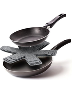 Anında Kapımda | 12’li Kalın Çizdirmez Tencere, Tava ve Borcam Koruyucu Elyaf Keçe 30x30