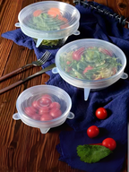 Anında Kapımda | 6’lı Tazeliği Koruyan Silikon Kapak Tabak Tencere Kapak Bonesi