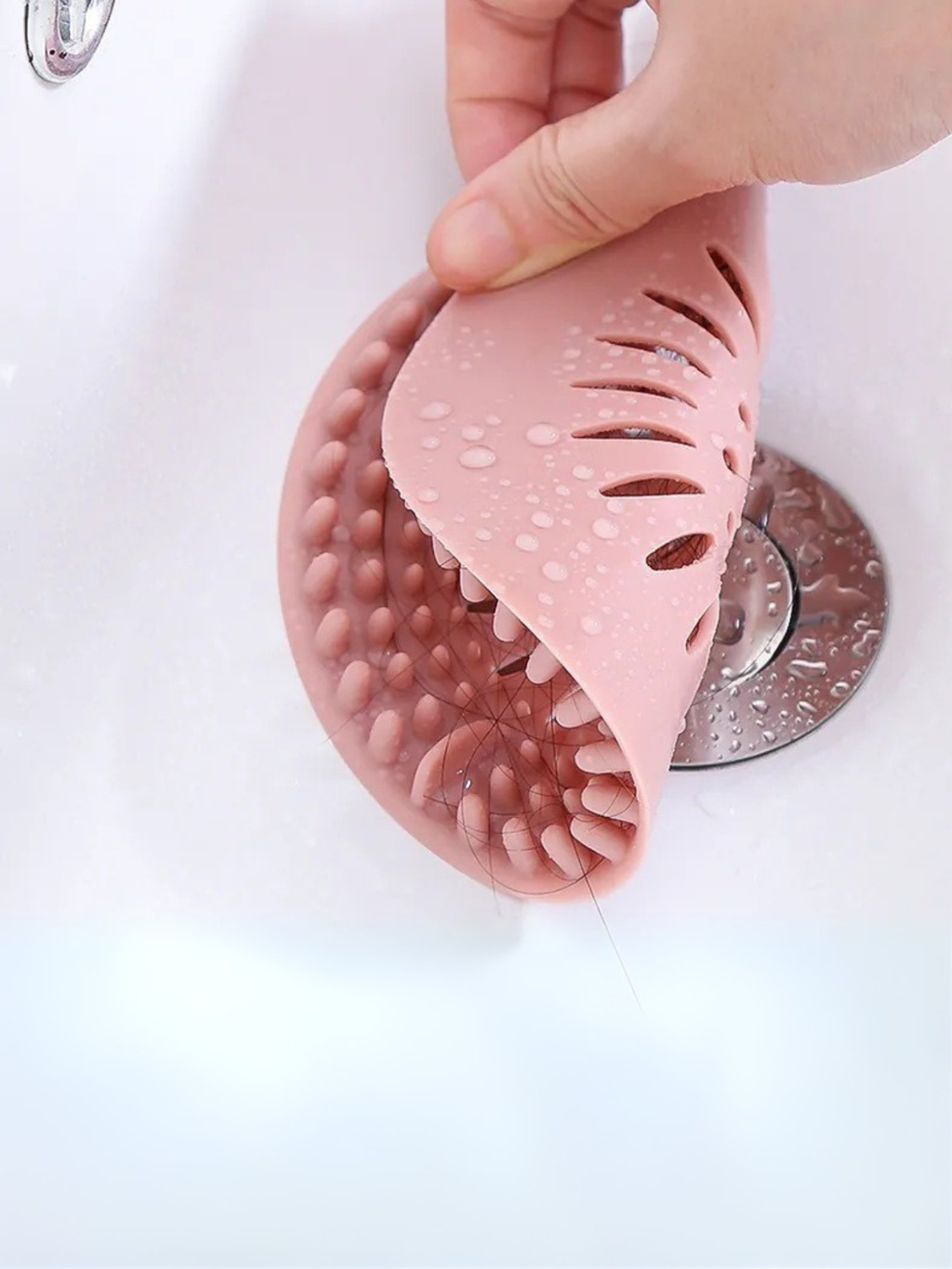 Anında Kapımda | Silikon Banyo ve Mutfak Gider Kapatıcı Çöp Tutucu Lavabo Süzgeci