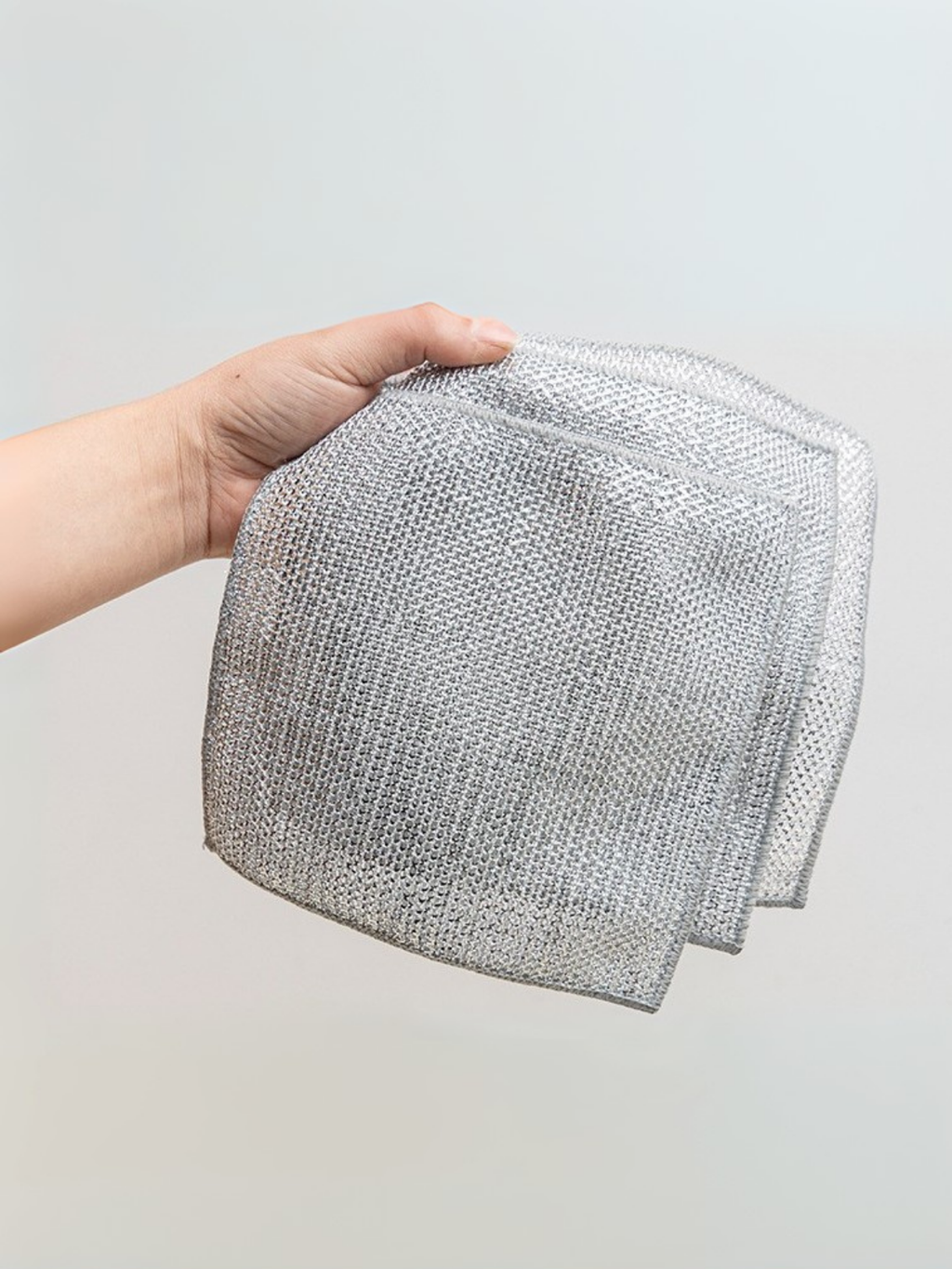 Anında Kapımda | 10’lu Highqual Inox Çok Amaçlı Tel Çizmez Bulaşık Bezi Dayanıklı Temizlik Bezi 20x20